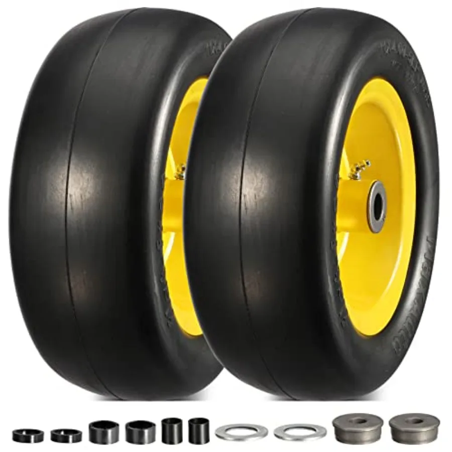 11x4.00-5 Lawn Mower Tires 11x4-5 wheel and tire 11x4x5 Front Smooth Flat Free Tire Assembly Compatible with John Deere/Cub Cad
11x4.00-5 Lawn Mower Tires 11x4-5 wheel and tire 11x4x5 Front Smooth Flat Free Tire Assembly Compatible with John Deere/Cub Cad