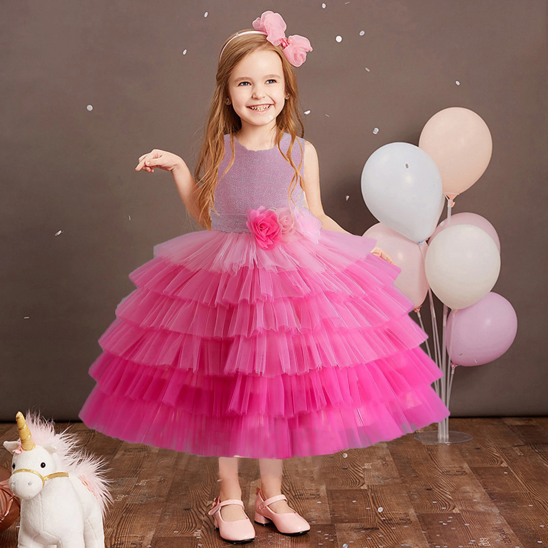 Stunning Little Big Girls 3D Flower Girl Birthday Party Pageant Graduation Ceremony Rainbow Layered Ruffled Cupcake Tutu Dress
Stunning Little Big Girls 3D Flower Girl Birthday Party Pageant Graduation Ceremony Rainbow Layered Ruffled Cupcake Tutu Dress
