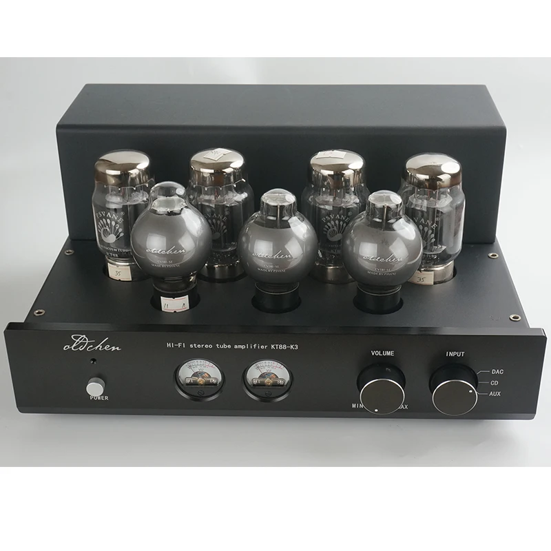Oldchen KT88 K3 Vacuum Tube Amplifier Class A and B 2 * 45W Fever Home Theater High Fidelity Speaker Electronic Tube Amplifier
Oldchen KT88 K3 Vacuum Tube Amplifier Class A and B 2 * 45W Fever Home Theater High Fidelity Speaker Electronic Tube Amplifier