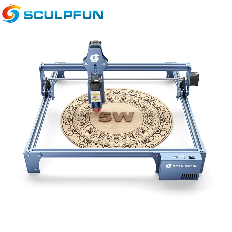 SCULPFUN S30 5W Laser Engraving Machine With Automatic Air Assistance 380*385mm Area Size For Paper Cutting Wood Bamboo Leather
SCULPFUN S30 5W Laser Engraving Machine With Automatic Air Assistance 380*385mm Area Size For Paper Cutting Wood Bamboo Leather