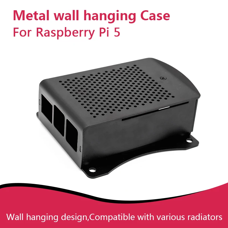 Корпус для охлаждения Raspberry Pi 5, металлический, настенный, совместимый с различными радиаторами
Корпус для охлаждения Raspberry Pi 5, металлический, настенный, совместимый с различными радиаторами