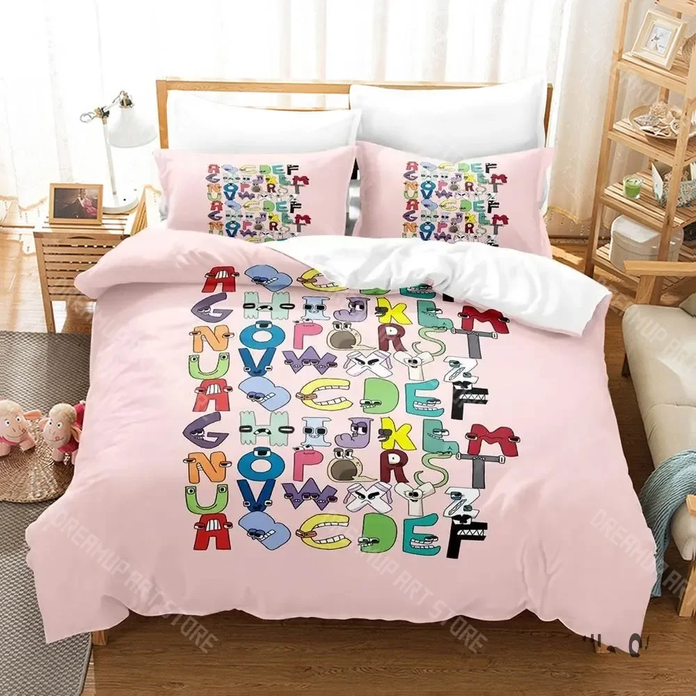 3D Print Cartoon 26 Alphabet Lore Enlightenment Bedding Set Cartoon Anime three-piece set Adult Kid Bedroom Duvetcover Sets
3D Print Cartoon 26 Alphabet Lore Enlightenment Bedding Set Cartoon Anime three-piece set Adult Kid Bedroom Duvetcover Sets
