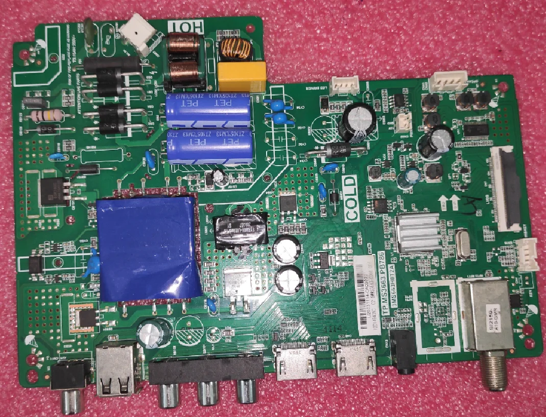 TP.MS3663.PB786 3MS663H0T2A Three in one TV motherboard for 55---79V 600ma
TP.MS3663.PB786 3MS663H0T2A Three in one TV motherboard for 55---79V 600ma