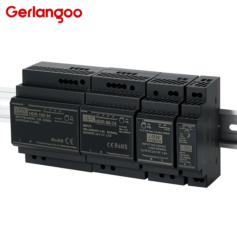 HDR Series Ultrathin Switching Power Supply HDR-15W 30W 60W 100W 150W Rail Type Transformer 12V 24V SMPS
HDR Series Ultrathin Switching Power Supply HDR-15W 30W 60W 100W 150W Rail Type Transformer 12V 24V SMPS