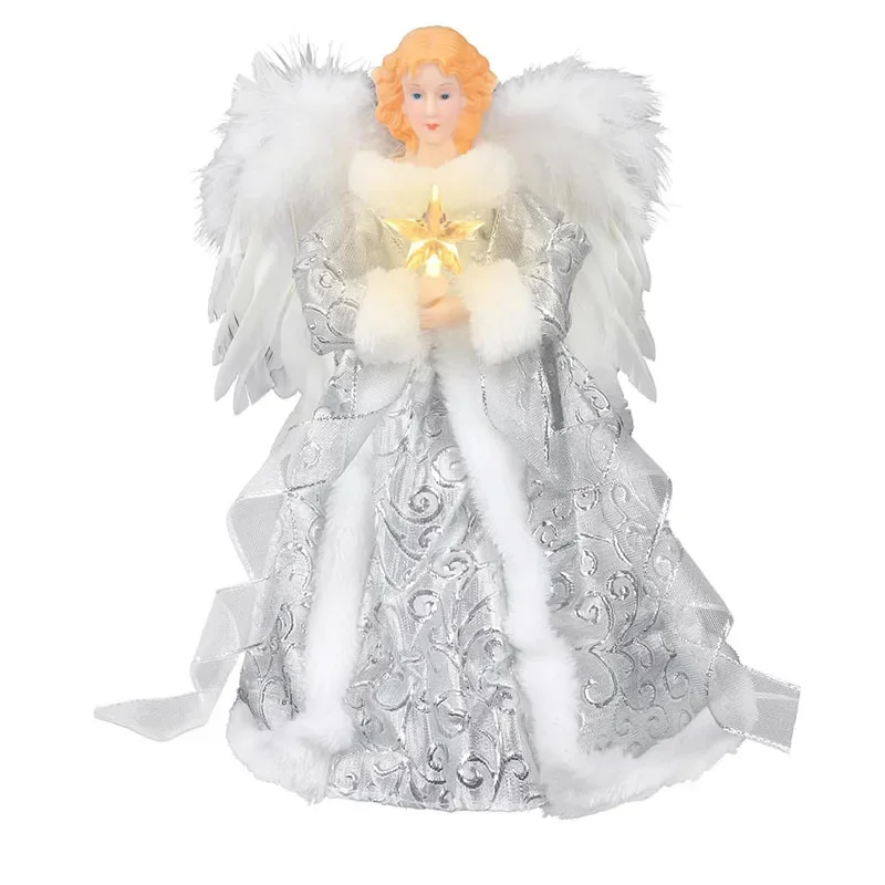 *Golden Angel Doll and Dog Star Christmas Tree Top Decoration Elegant Holiday Ornament
*Golden Angel Doll and Dog Star Christmas Tree Top Decoration Elegant Holiday Ornament