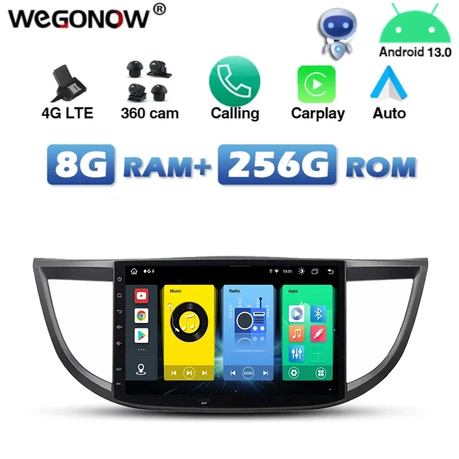 4G SIM Wireless Carplay Auto Android 13.0 8G+256G Car Car DVD Player GPS MAP RDS Radio wifi Bluetooth For Honda CRV 2012-2015
4G SIM Wireless Carplay Auto Android 13.0 8G+256G Car Car DVD Player GPS MAP RDS Radio wifi Bluetooth For Honda CRV 2012-2015
