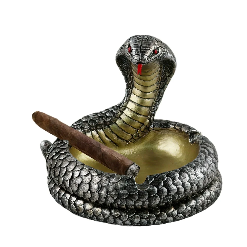 Realistic Animal Black Cobra Ashtray Anti-fly Ash Home Office Desk Year of Snake Decoration Ornaments Ashtray Office Table
Realistic Animal Black Cobra Ashtray Anti-fly Ash Home Office Desk Year of Snake Decoration Ornaments Ashtray Office Table