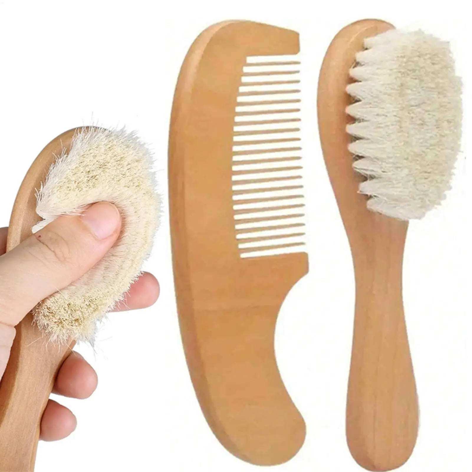 Kids Hair Brush Set Natural Soft Bristles Wooden Handle Baby Detangling Comb Styling Care Scalp Massage for Girls Home Daily
Kids Hair Brush Set Natural Soft Bristles Wooden Handle Baby Detangling Comb Styling Care Scalp Massage for Girls Home Daily