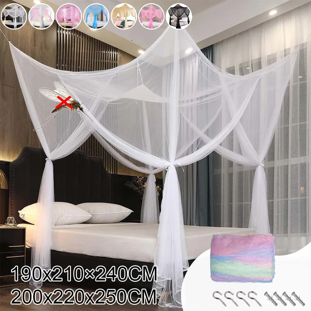 Breathable Sheer Mosquito Net Palace Style Four Door Canopy Bed Curtain for Home Outdoor Insect Prevention Square Bed Canopy Net
Breathable Sheer Mosquito Net Palace Style Four Door Canopy Bed Curtain for Home Outdoor Insect Prevention Square Bed Canopy Net