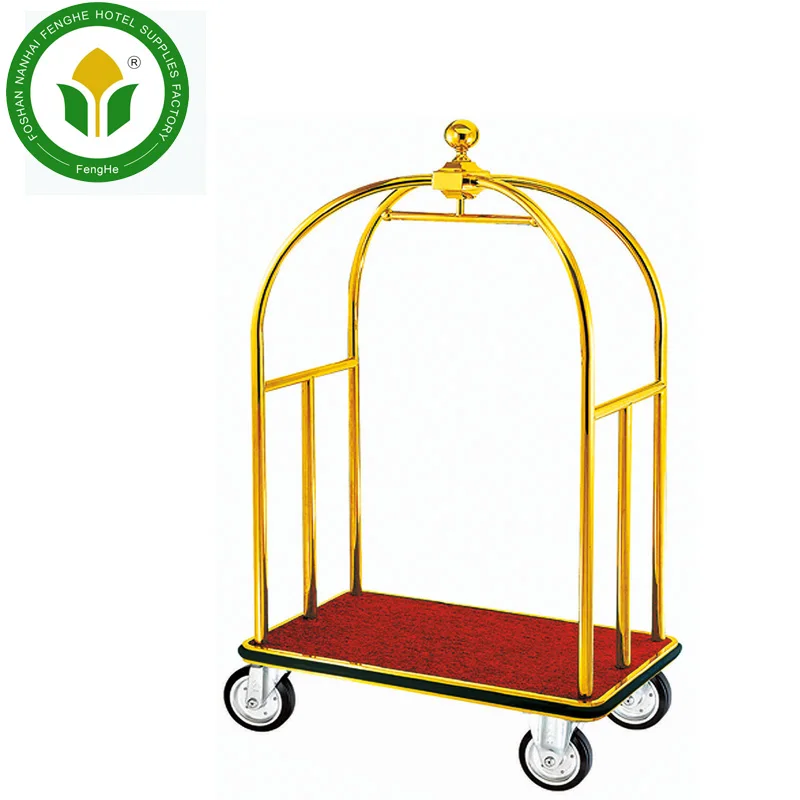 Hotel Golden Four Wheel Head Hotel Luggage Cart
Hotel Golden Four Wheel Head Hotel Luggage Cart