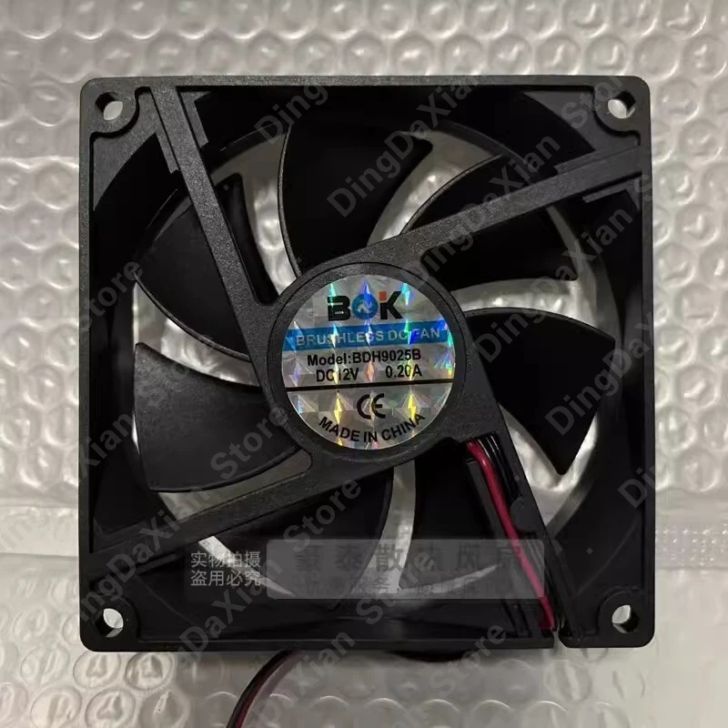 D+ For BDH9025B 1PCS DC12V 0.20A 2-Wire Silent Cooling Fan 9CM 90×90×25mm
D+ For BDH9025B 1PCS DC12V 0.20A 2-Wire Silent Cooling Fan 9CM 90×90×25mm