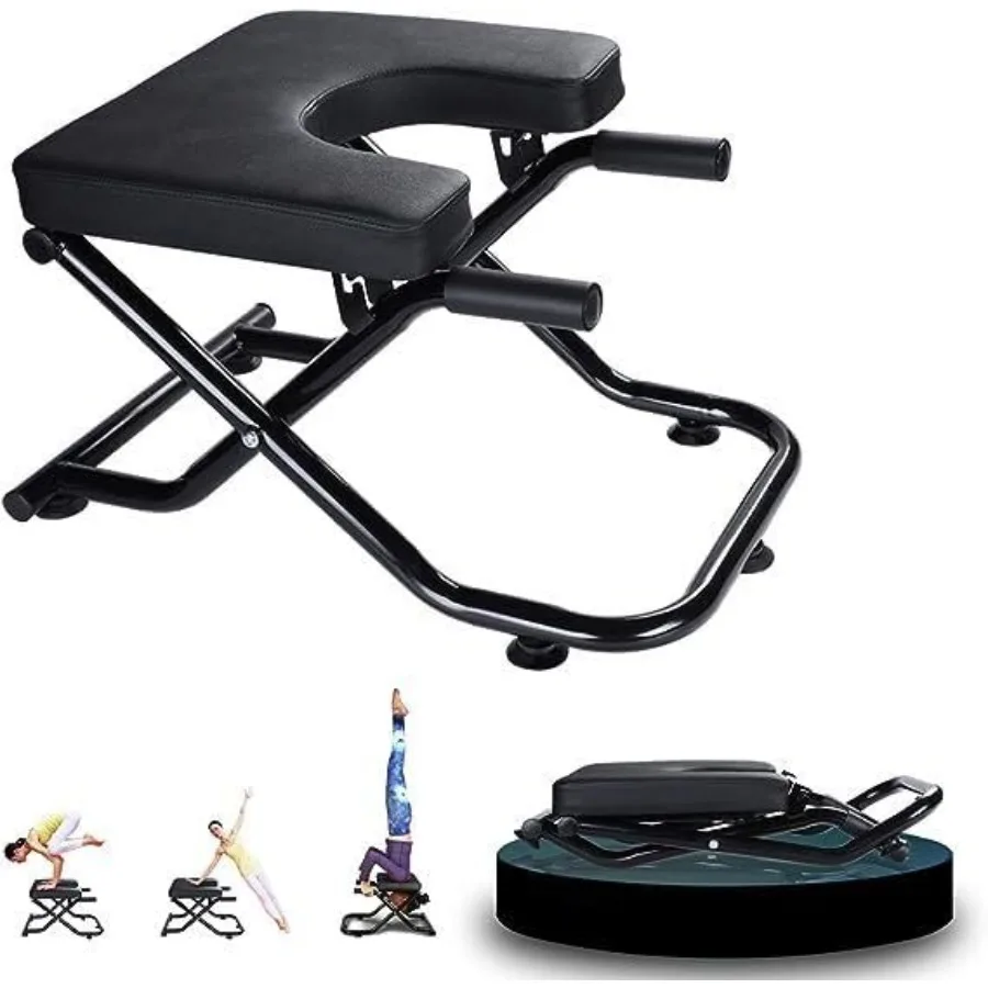 Yoga Headstand Bench, Stand Yoga Chair for Family and Gym, Anti-Slip Handrails, PU Pads, Relieve Fatigue and Build Up Body
Yoga Headstand Bench, Stand Yoga Chair for Family and Gym, Anti-Slip Handrails, PU Pads, Relieve Fatigue and Build Up Body