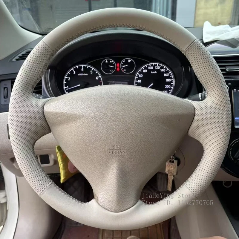 For Nissan Nissan Sylphy Tiida Sunny LIVINA NV200 DIY Hand Stitched Leather Steering Wheel Cover Non-Slip Durable Comfort Grip
For Nissan Nissan Sylphy Tiida Sunny LIVINA NV200 DIY Hand Stitched Leather Steering Wheel Cover Non-Slip Durable Comfort Grip