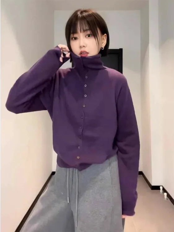 Вязаный свитер с высоким воротником, женская свободная футболка с внутренней частью, уникальная красивая уникальная женская мода, осенне-зимний сезон
Вязаный свитер с высоким воротником, женская свободная футболка с внутренней частью, уникальная красивая уникальная женская мода, осенне-зимний сезон