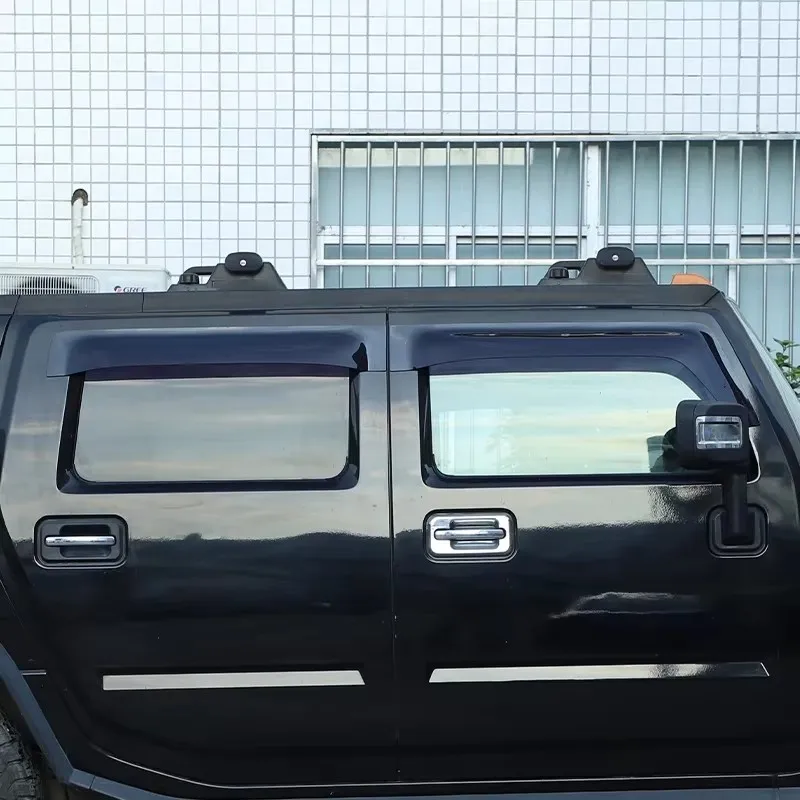 For Hummer H2 H3 SUT SUV 2003-2009 ABS Black Car Sun and Rain Cover Window Side Windshield Car Exterior Modification Accessories
For Hummer H2 H3 SUT SUV 2003-2009 ABS Black Car Sun and Rain Cover Window Side Windshield Car Exterior Modification Accessories