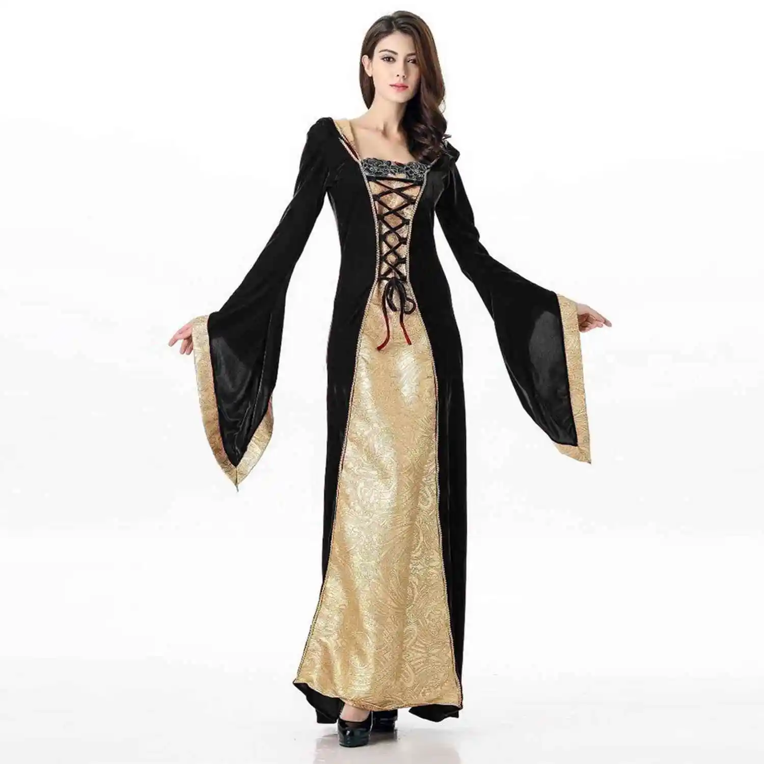 Large Size Halloween Costume Medieval Court Retro Queen Cosplay Masquerade Party Performance Clothes Women's Ethnic Stage Out...
Large Size Halloween Costume Medieval Court Retro Queen Cosplay Masquerade Party Performance Clothes Women's Ethnic Stage Out...