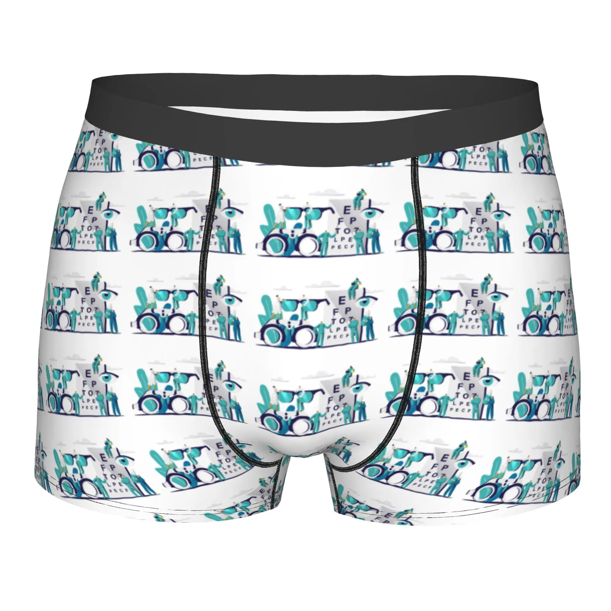 Customized Cool Ophthalmologist Glasses Boxers Shorts Panties Men's Underpants Breathable Eye Test Myopia Briefs Underwear
Customized Cool Ophthalmologist Glasses Boxers Shorts Panties Men's Underpants Breathable Eye Test Myopia Briefs Underwear