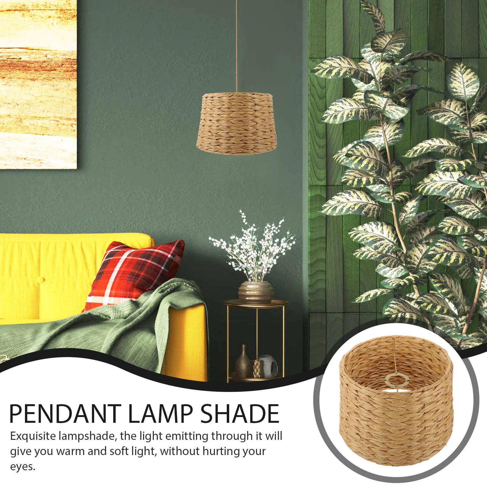 Retro Beige Large Woven Lampshade Fabric for Floor Table Lamp Shades Cover Drum Hanging Lights Ceiling Wooden Style
Retro Beige Large Woven Lampshade Fabric for Floor Table Lamp Shades Cover Drum Hanging Lights Ceiling Wooden Style