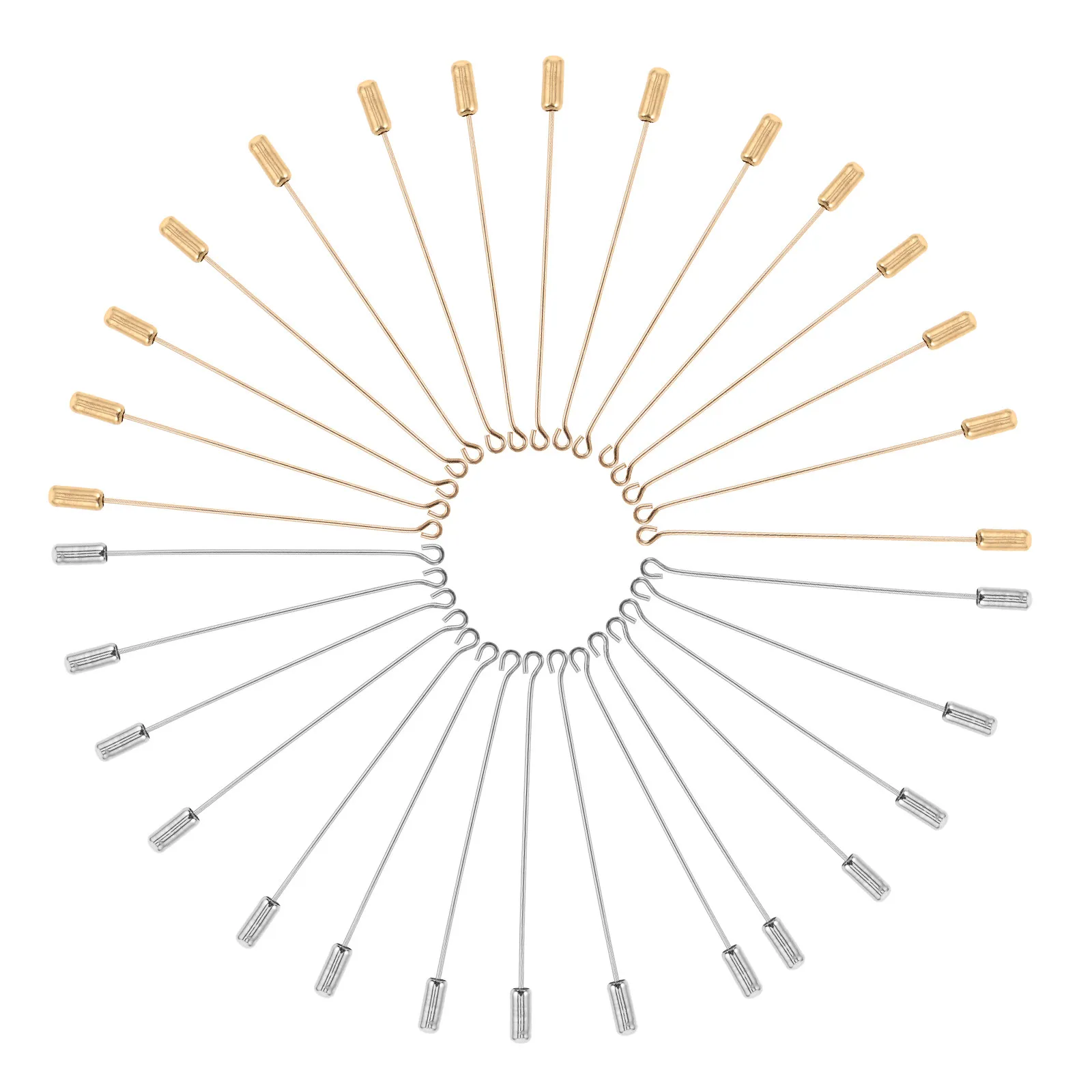 30Pcs Straight Brooch Pin Blanks Metal Jewelry Hatpin Sticks for DIY Craft Lapel Scarf Shawl Boutonniere Corsage Pins Women
30Pcs Straight Brooch Pin Blanks Metal Jewelry Hatpin Sticks for DIY Craft Lapel Scarf Shawl Boutonniere Corsage Pins Women