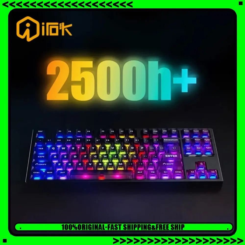 IROK FE87 V2 IMC Three-mode Mechanical Keyboard Dual 8K Polling Rate 0.125ms Low Latency E-sports Gaming Keyboards Support SOCD
IROK FE87 V2 IMC Three-mode Mechanical Keyboard Dual 8K Polling Rate 0.125ms Low Latency E-sports Gaming Keyboards Support SOCD