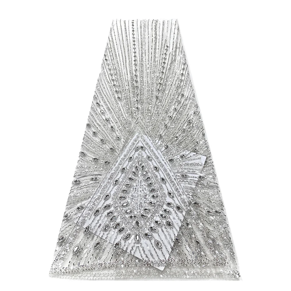 2026 High Quality African Heavy Beaded Lace Fabric Luxury French Sequins Mesh Embroidery Tulle Fabric for Wedding Dresses
2026 High Quality African Heavy Beaded Lace Fabric Luxury French Sequins Mesh Embroidery Tulle Fabric for Wedding Dresses