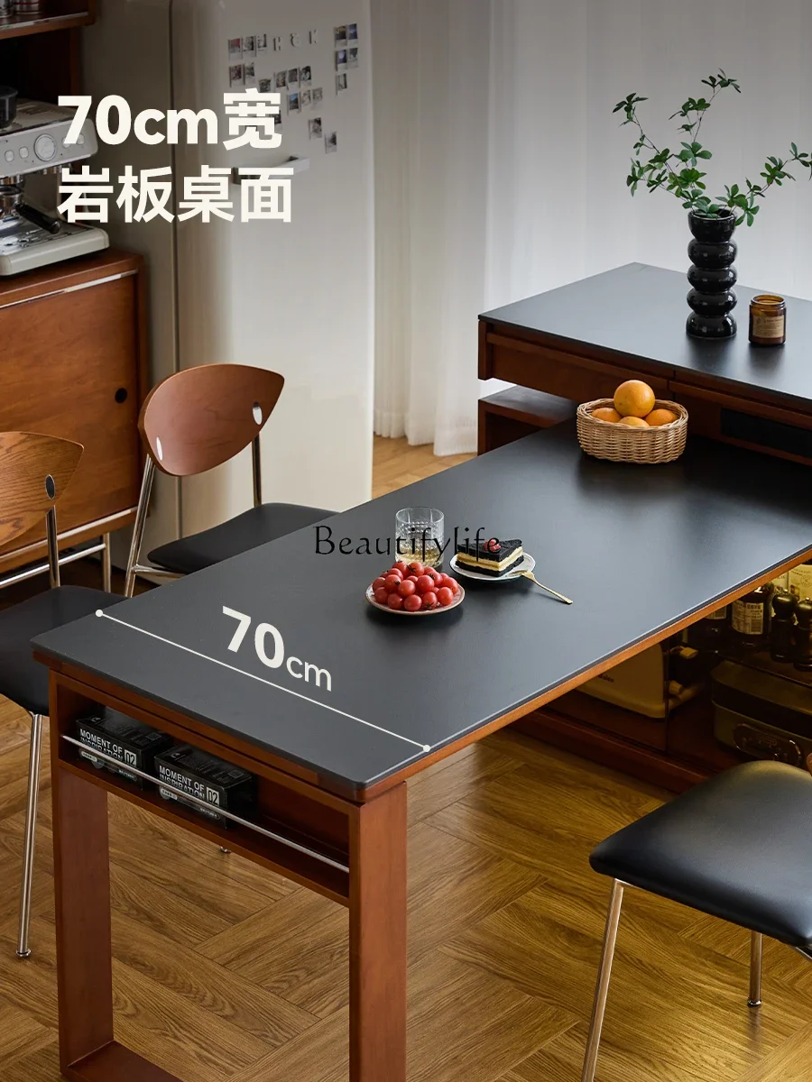 yj21 Slate Solid Wood Island Dining Table for Home Use, Extendable, Rotatable, Detachable Integrated Dining Table
yj21 Slate Solid Wood Island Dining Table for Home Use, Extendable, Rotatable, Detachable Integrated Dining Table