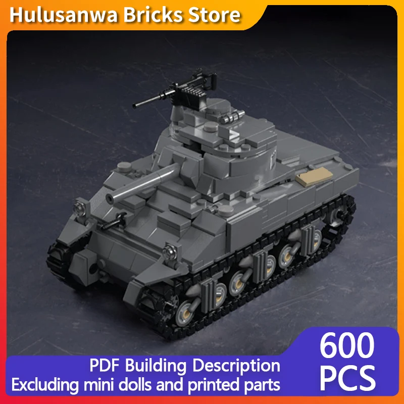 M4 Army Medium Tank Model MOC Building Bricks War Equipment Modular Technology Gifts Holiday Assemble Children Toys Suit
M4 Army Medium Tank Model MOC Building Bricks War Equipment Modular Technology Gifts Holiday Assemble Children Toys Suit