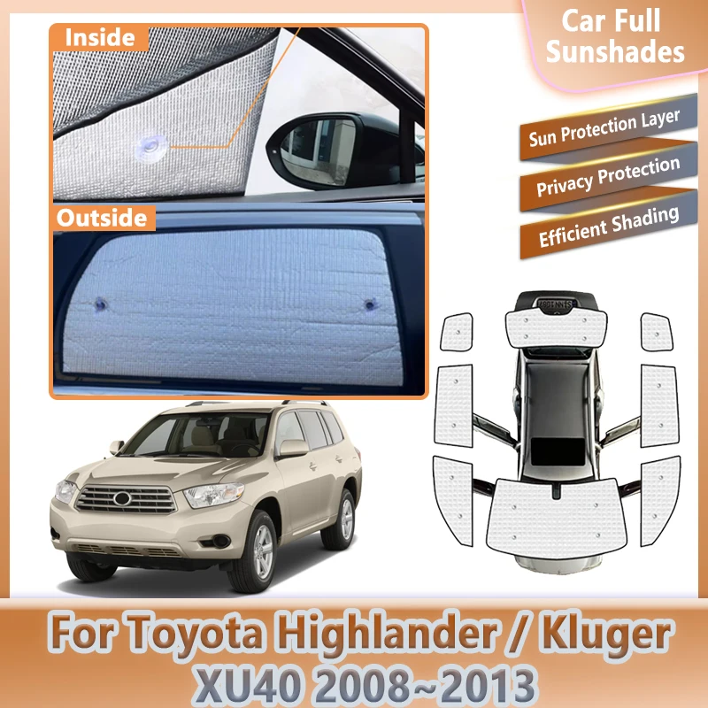 Для Toyota Highlander XU40 Kluger 2008 ~ 2013 автомобильный полный солнцезащитный козырек лобовое стекло боковое окно анти-УФ-защитные чехлы аксессуары 2010
Для Toyota Highlander XU40 Kluger 2008 ~ 2013 автомобильный полный солнцезащитный козырек лобовое стекло боковое окно анти-УФ-защитные чехлы аксессуары 2010
