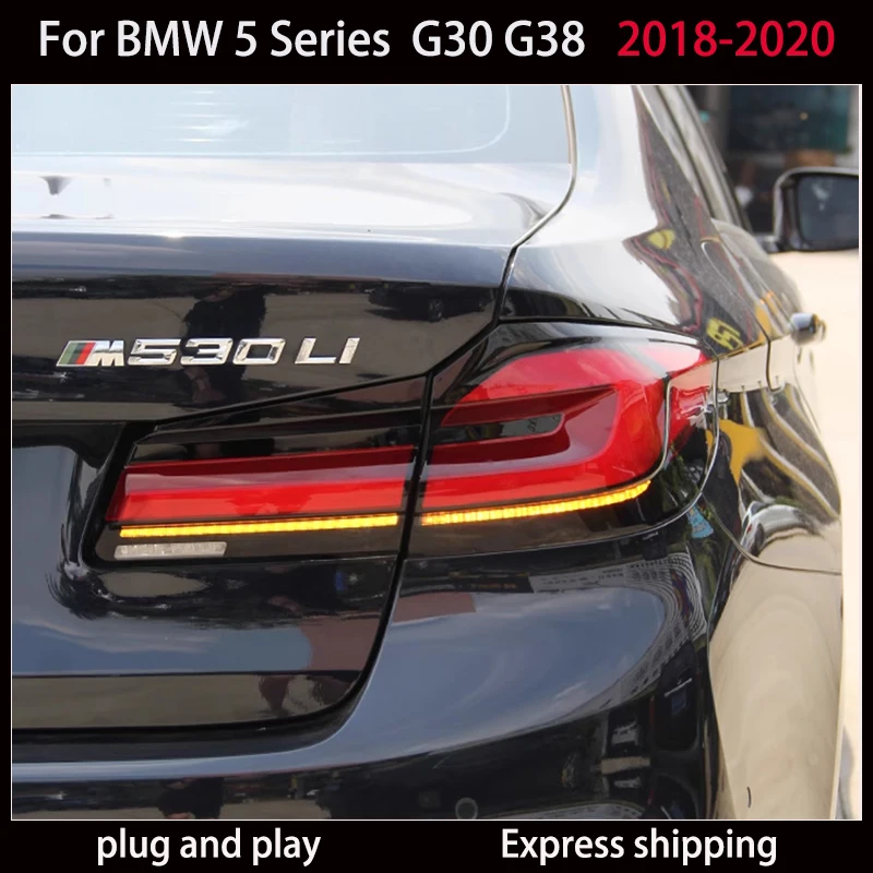 Автомобильные фары для BMW G30, задний фонарь Led 2018-2020 G38, задний фонарь Stop F90 525i 530i, анимационный сигнал DRL, автомобильные аксессуары
Автомобильные фары для BMW G30, задний фонарь Led 2018-2020 G38, задний фонарь Stop F90 525i 530i, анимационный сигнал DRL, автомобильные аксессуары