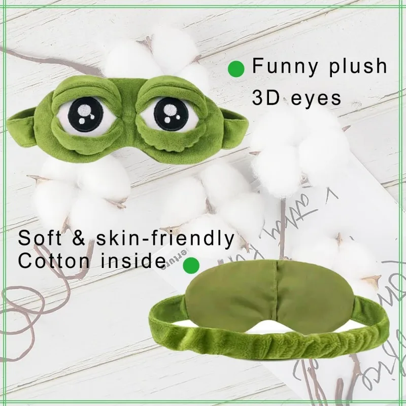 1pcs Elastic Head Blackout Game Eye Mask Cartoon Frog Shape Eye Mask, Breathable Cotton Inner
1pcs Elastic Head Blackout Game Eye Mask Cartoon Frog Shape Eye Mask, Breathable Cotton Inner