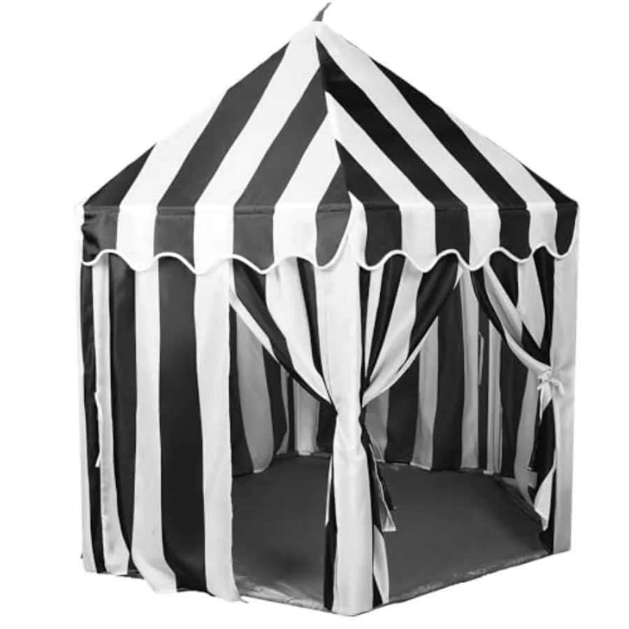 playhouse tent for indoor and outdoor camping, black and white stripe polyester fabric, 55 x 53, lightweight and portable for c
playhouse tent for indoor and outdoor camping, black and white stripe polyester fabric, 55 x 53, lightweight and portable for c