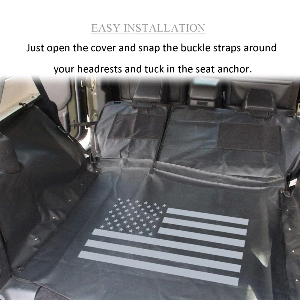 Pet Dog Seat Cover Cargo Liner US Flag Hammock Style for Jeep Wrangler JL JLU 4 Door 2018-2023 Waterproof Nonslip Washable
Pet Dog Seat Cover Cargo Liner US Flag Hammock Style for Jeep Wrangler JL JLU 4 Door 2018-2023 Waterproof Nonslip Washable