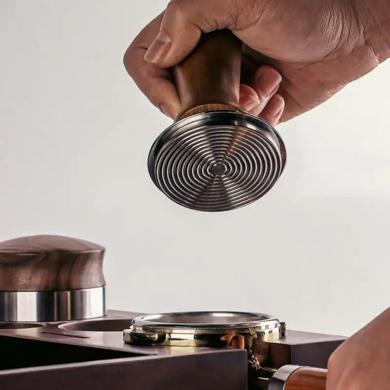 1Pcs Barista Tool 51/53/58mm Beech Wood Espresso Coffee Tamper Internal Spring Balanced Force Coffee Hammer Stainless Steel Base
1Pcs Barista Tool 51/53/58mm Beech Wood Espresso Coffee Tamper Internal Spring Balanced Force Coffee Hammer Stainless Steel Base
