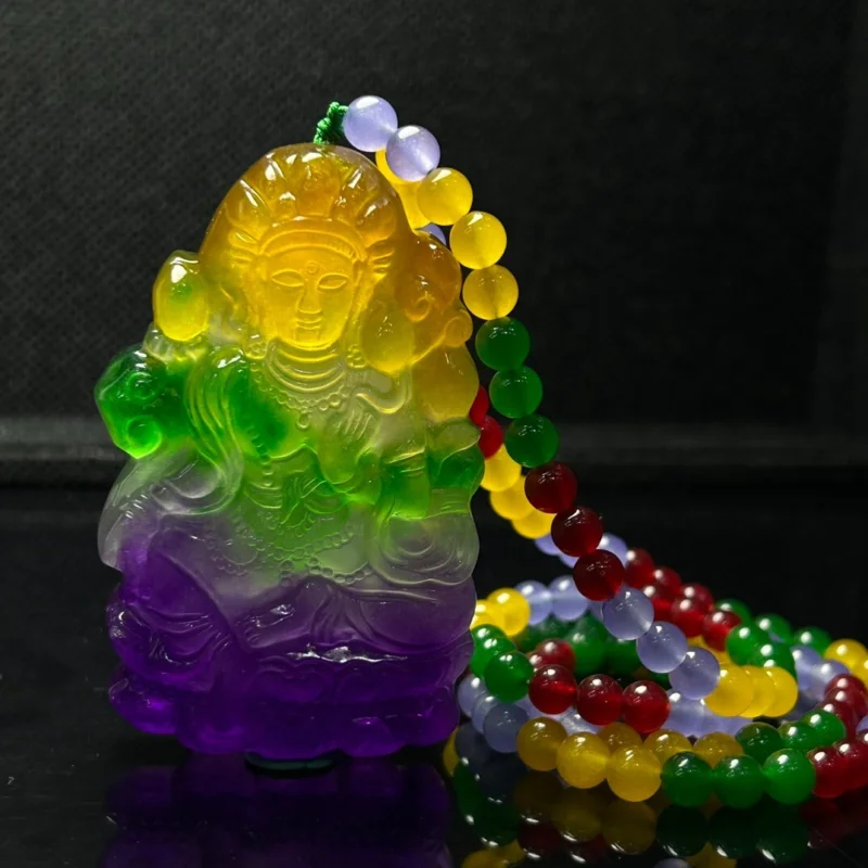 Certified Nature ice Multicolor Jade Jadeite Carved Buddha Pendant&NecklaceMahasthamaprapta
Certified Nature ice Multicolor Jade Jadeite Carved Buddha Pendant&NecklaceMahasthamaprapta