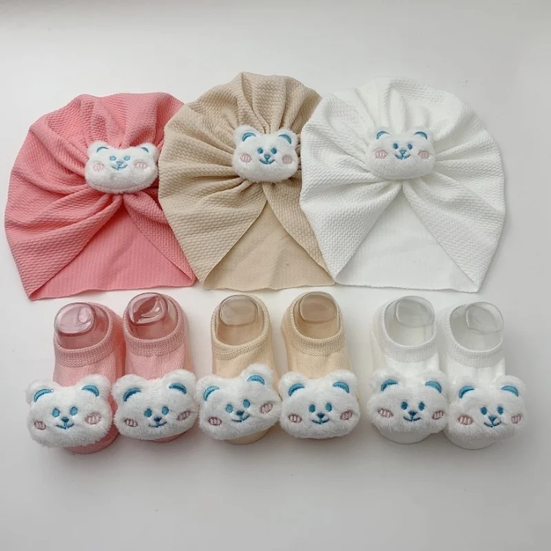 Newborn Cartoon Animal Cap Socks Set Girls Sock Elastic Hat Baby Beanies Kids Photography Props
Newborn Cartoon Animal Cap Socks Set Girls Sock Elastic Hat Baby Beanies Kids Photography Props