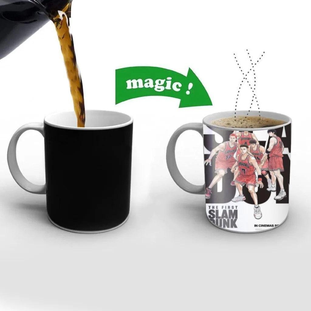 Slam Dunk Heat Sensitive Color Changing Mug 11OZ Ceramic Coffee Cup Magic Cup Heat Changing Coffee Mug
Slam Dunk Heat Sensitive Color Changing Mug 11OZ Ceramic Coffee Cup Magic Cup Heat Changing Coffee Mug