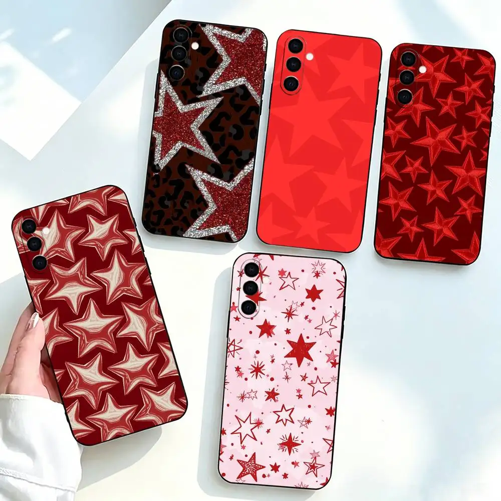 Ins Korea Red-d Stars-s Phone Case For Samsung Galaxy A73,A72,A71,A70,A53,A52,A51,Others Soft Black Cover
Ins Korea Red-d Stars-s Phone Case For Samsung Galaxy A73,A72,A71,A70,A53,A52,A51,Others Soft Black Cover