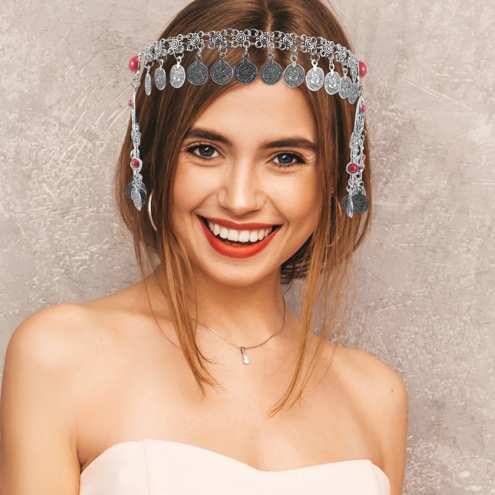 Hair Chain Ethnic Headwear Vintage Festival Costume Alloy Forehead Headpiece Women Tassel Bridal Boho Metal Coins Turquoise
Hair Chain Ethnic Headwear Vintage Festival Costume Alloy Forehead Headpiece Women Tassel Bridal Boho Metal Coins Turquoise
