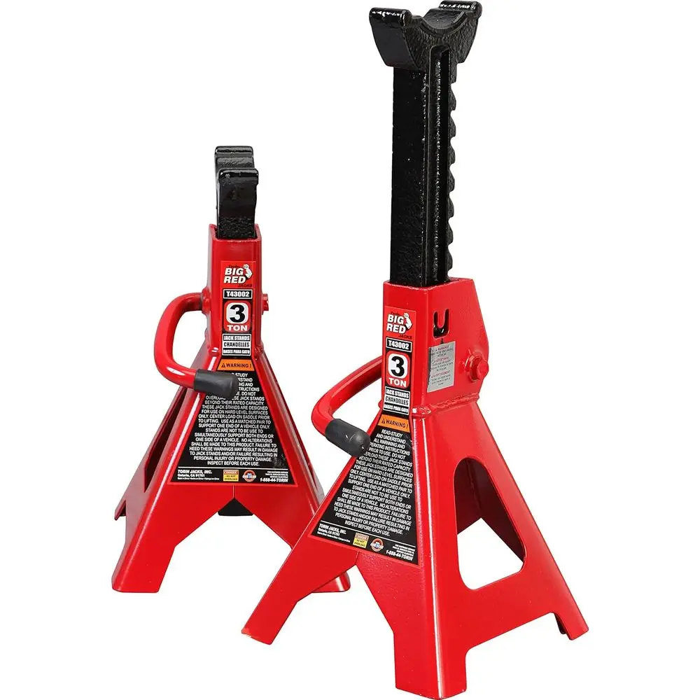 T43202 Torin Heavy Duty Steel Jack Stands: 3 Ton (6,000 lb) acity Car Liting Stand,1 Pair (Not Suitable or SUV,Truck)
T43202 Torin Heavy Duty Steel Jack Stands: 3 Ton (6,000 lb) acity Car Liting Stand,1 Pair (Not Suitable or SUV,Truck)
