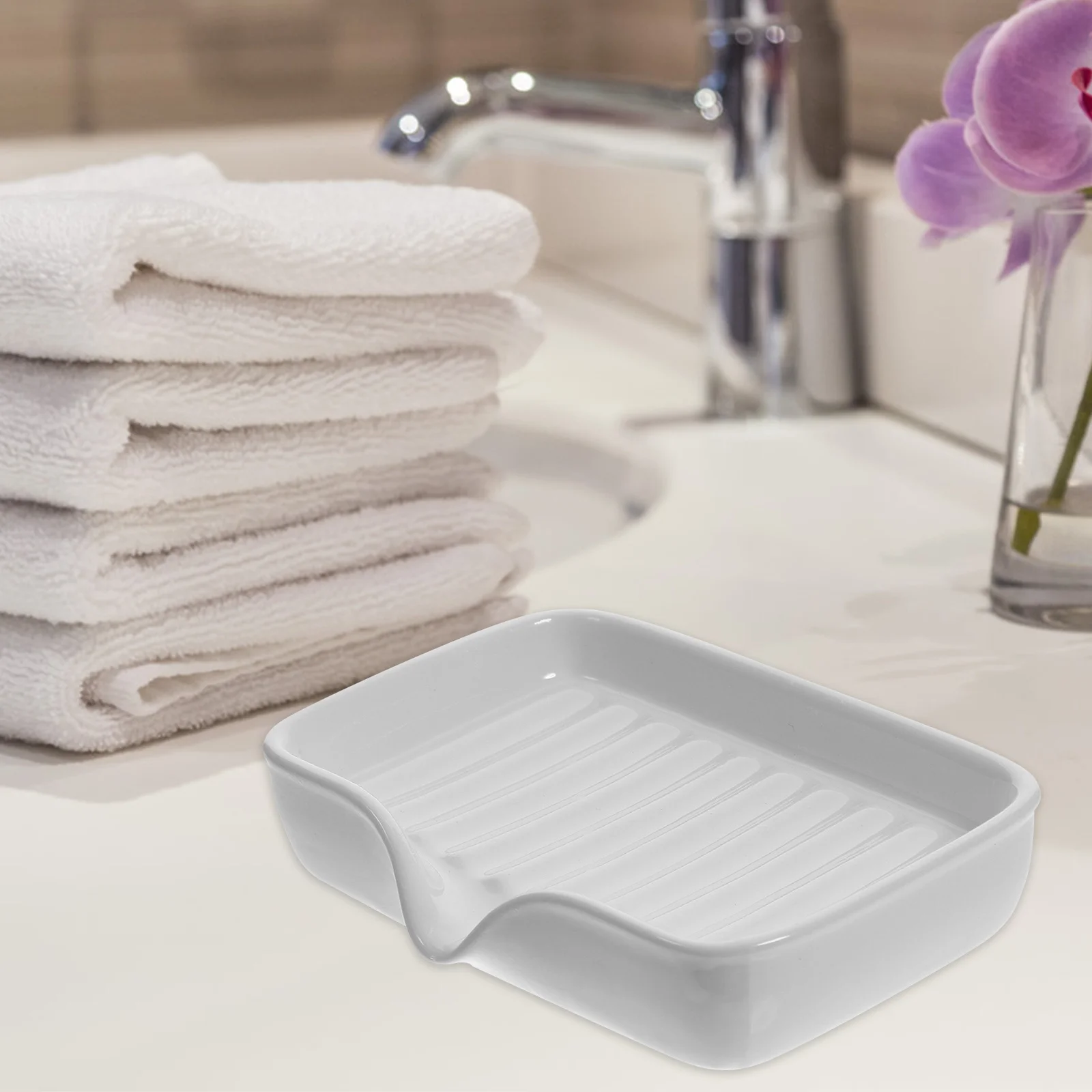 Modern Soap Dish Bath Pedestal Plate Container for Bathroom Ceramic Holder Rack Tray
Modern Soap Dish Bath Pedestal Plate Container for Bathroom Ceramic Holder Rack Tray