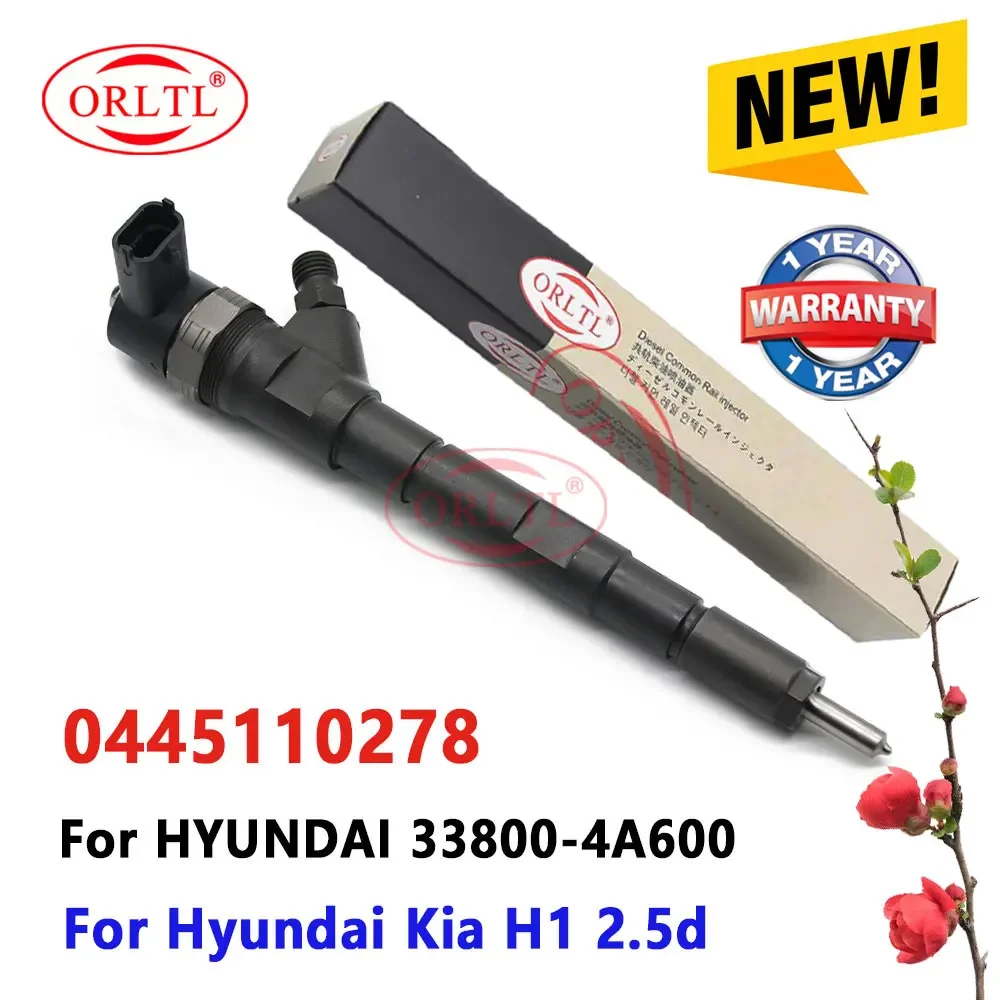 ORLTL New 0445110278 Common Rail Injector 0 445 110 278 Diesel Fuel Nozzle 33800-4A600 For Hyundai H1 2.5d Engine 338004A600
ORLTL New 0445110278 Common Rail Injector 0 445 110 278 Diesel Fuel Nozzle 33800-4A600 For Hyundai H1 2.5d Engine 338004A600