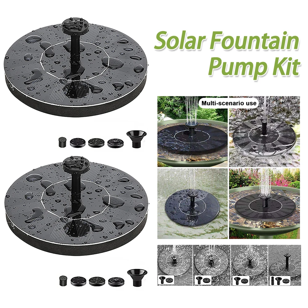 1W Solar Powered Fountain Pump Lift 35-50CM Floating Solar Powered Water Fountain Pump with 6 Nozzles for Water Feature Outdoor
1W Solar Powered Fountain Pump Lift 35-50CM Floating Solar Powered Water Fountain Pump with 6 Nozzles for Water Feature Outdoor
