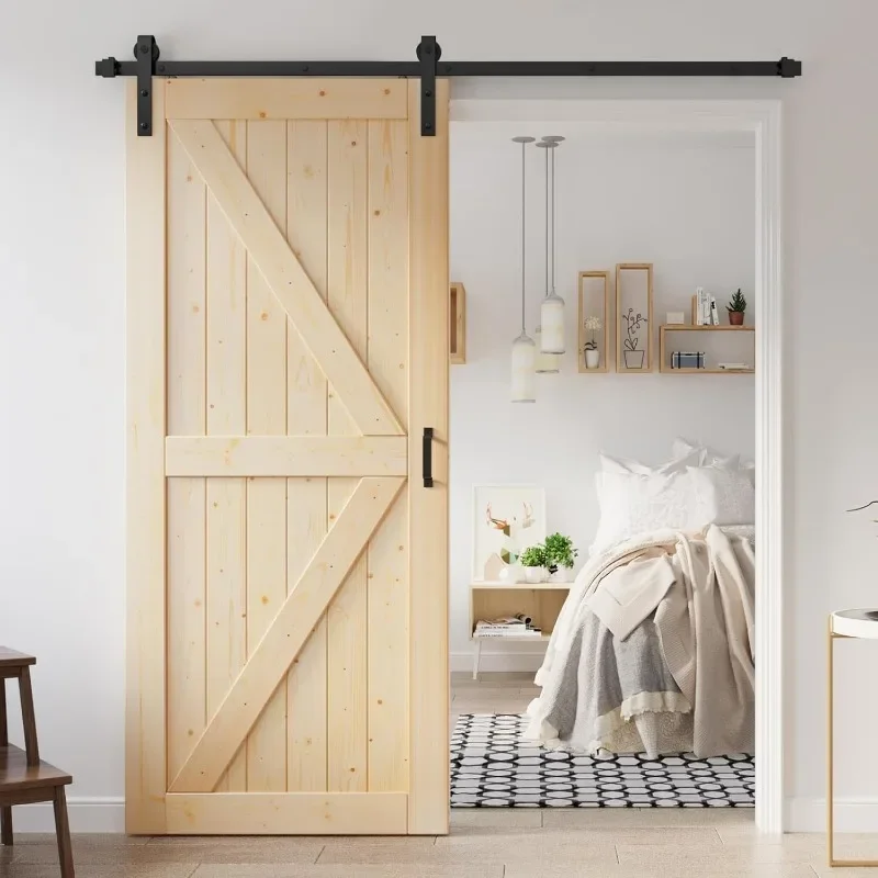 ROYMELO Sliding Barn Wood Door Panel with Hardware Kit, Requires Simple DIY Assembly for Bathroom Door
ROYMELO Sliding Barn Wood Door Panel with Hardware Kit, Requires Simple DIY Assembly for Bathroom Door