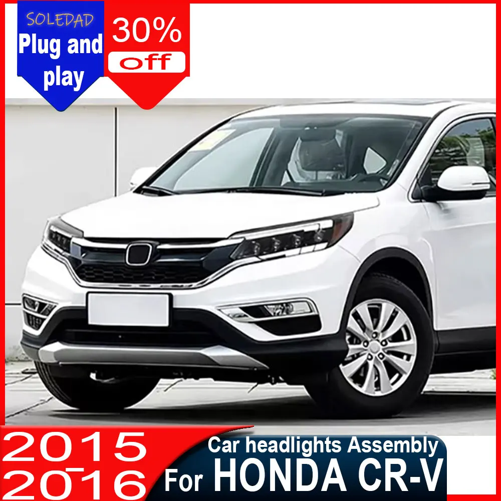 2pcs Car Headlights For Honda CRV 2015 2016 LED Headlight Assembly Upgrade Bifocal Lens DRL Dynamic Signal Lamp Tool Accessories
2pcs Car Headlights For Honda CRV 2015 2016 LED Headlight Assembly Upgrade Bifocal Lens DRL Dynamic Signal Lamp Tool Accessories