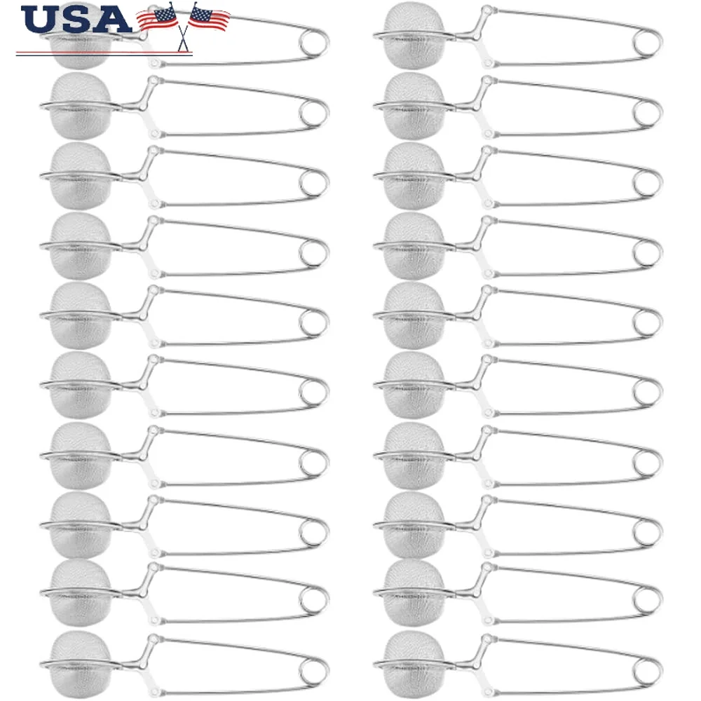 40 Pcs Stainless Steel Tea Infuser Snap Ball Tea Filter Handle Pincer Steeper Fine Mesh Loose Leaf Tea
40 Pcs Stainless Steel Tea Infuser Snap Ball Tea Filter Handle Pincer Steeper Fine Mesh Loose Leaf Tea