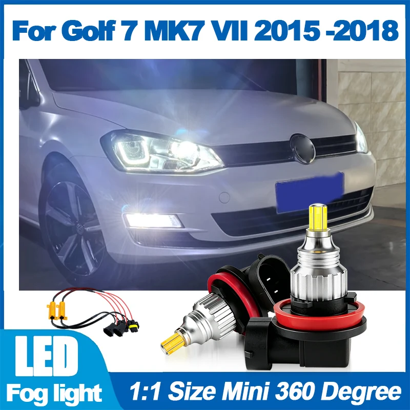 2Pcs LED Car Front Fog Light Lamps Bulb For Volkswagen VW Golf 7 MK7 VII 2015 2016 2017 2018 Auto Accessory 6000K White Yellow
2Pcs LED Car Front Fog Light Lamps Bulb For Volkswagen VW Golf 7 MK7 VII 2015 2016 2017 2018 Auto Accessory 6000K White Yellow