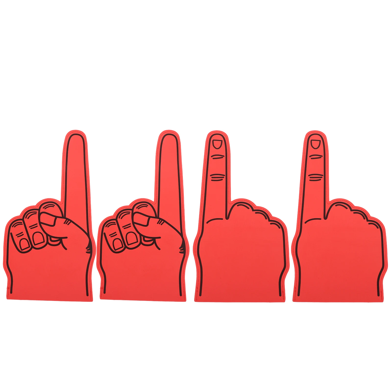 4pcs Lightweight Eva Foam Fingers Universal Cheerleading Hand Props For Sports Events Football Basketball Games Party
4pcs Lightweight Eva Foam Fingers Universal Cheerleading Hand Props For Sports Events Football Basketball Games Party
