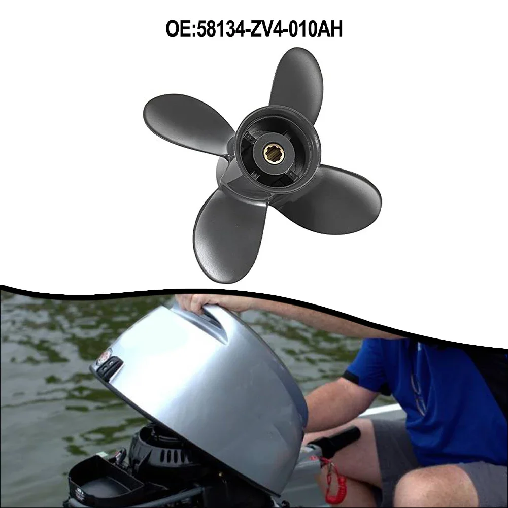 58134-ZV4-010AH 4 Blades 9 1/4x10 Aluminum Boat Propeller For Honda Engines 8-20 Good Replacement Easy Installation Parts
58134-ZV4-010AH 4 Blades 9 1/4x10 Aluminum Boat Propeller For Honda Engines 8-20 Good Replacement Easy Installation Parts