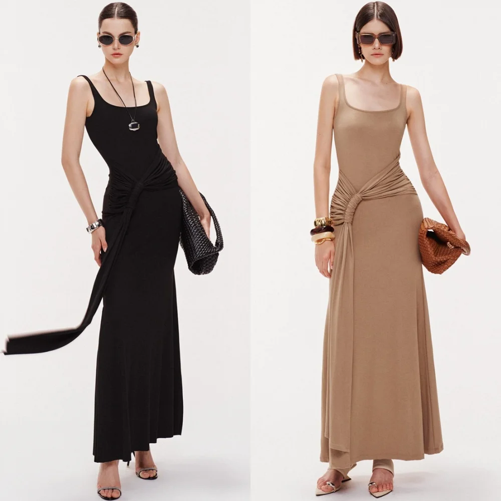 Customized Soft Black Jersey Evening Dresses Fashion Strapless Sleeveless Party Gowns Sweep Train Special Occasion Gowns
Customized Soft Black Jersey Evening Dresses Fashion Strapless Sleeveless Party Gowns Sweep Train Special Occasion Gowns