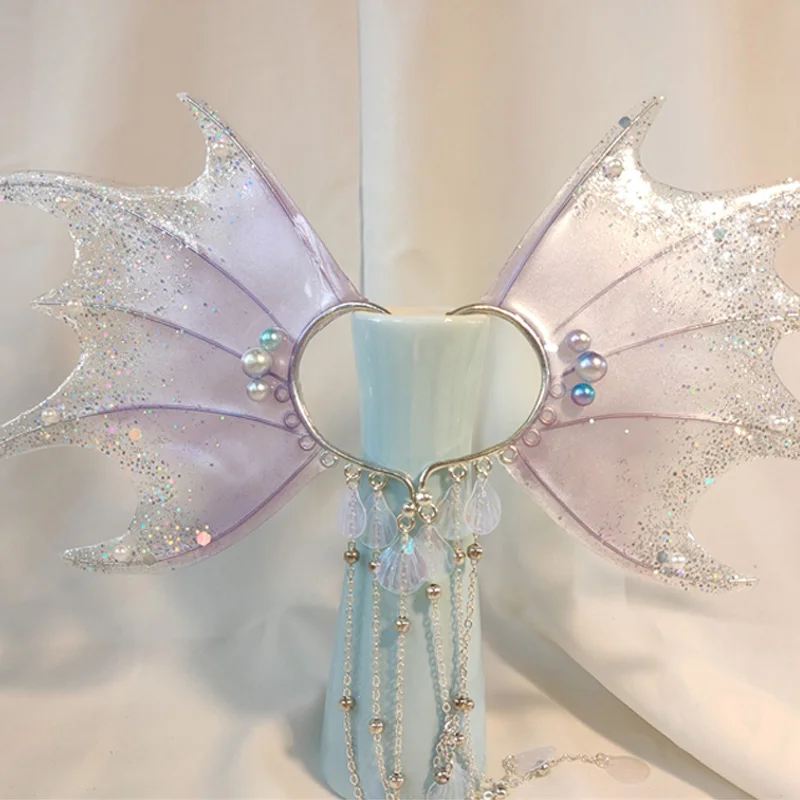 Handmade customize Mermaid Ears clips gradient color elf ear Lolita photo Headwear Cosplay Accessories Prop Hair Clip
Handmade customize Mermaid Ears clips gradient color elf ear Lolita photo Headwear Cosplay Accessories Prop Hair Clip